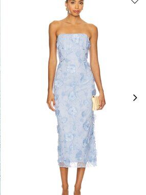 Lovers + Friends Blume Blue Midi Dress (size S)